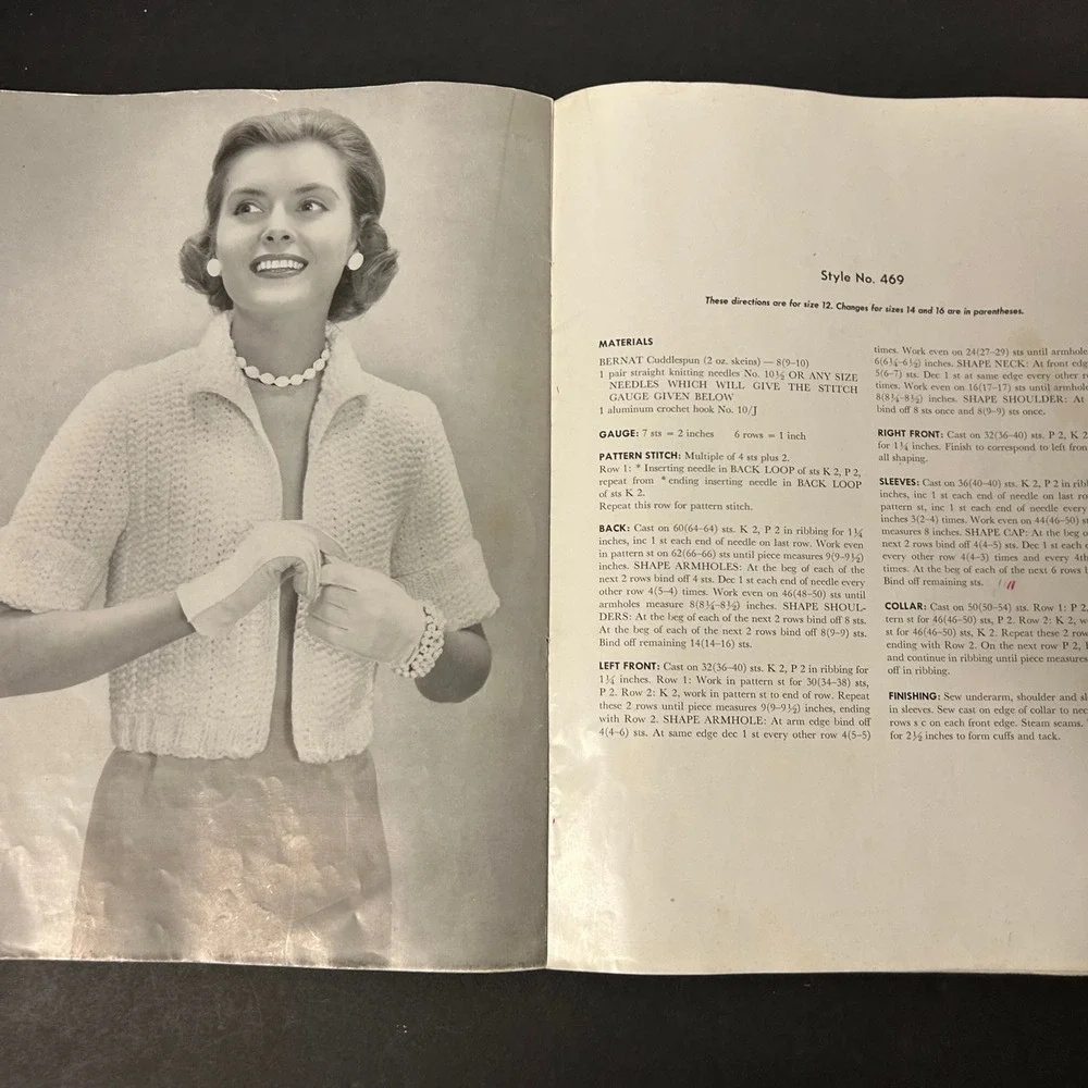 Vintage 50's 60's Bernat Knitting Pattern Booklets Mixed Lot
